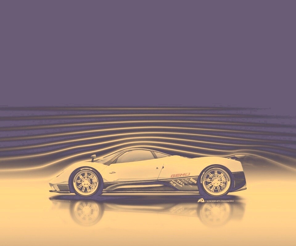 Аэродинамика Pagani Zonda обои