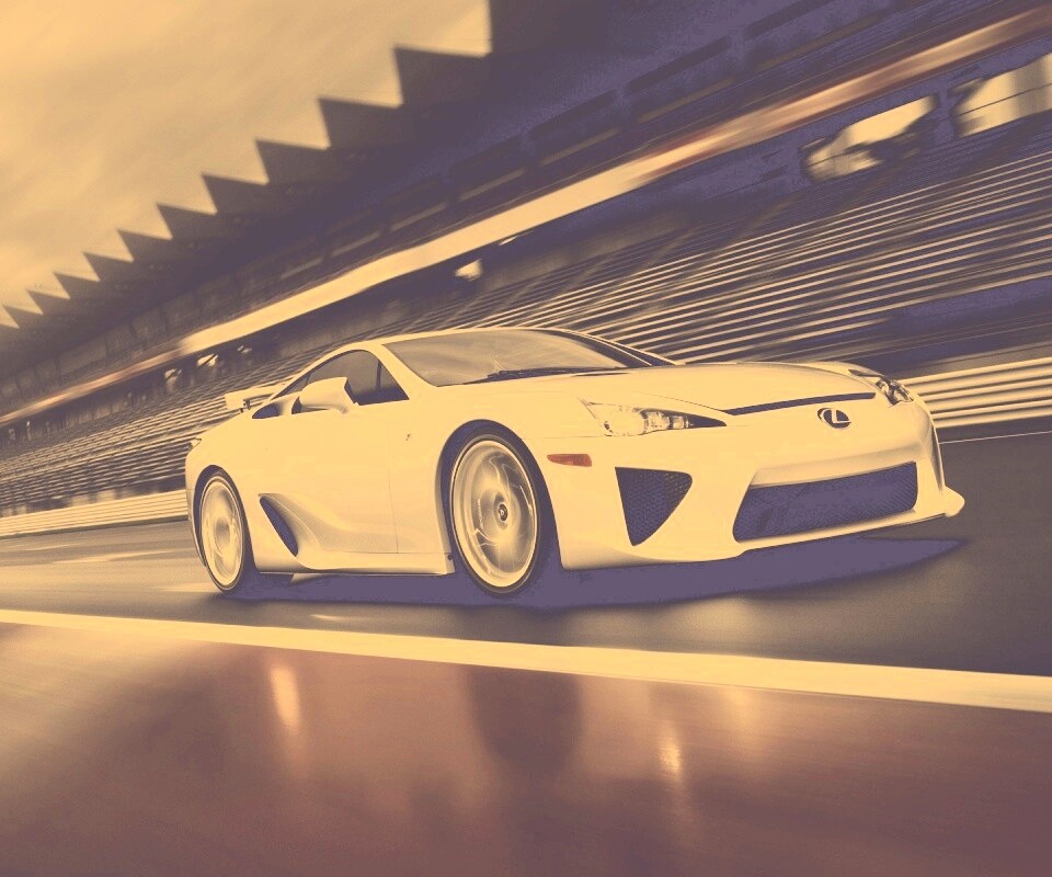 Lexus LFA на тарссу обои