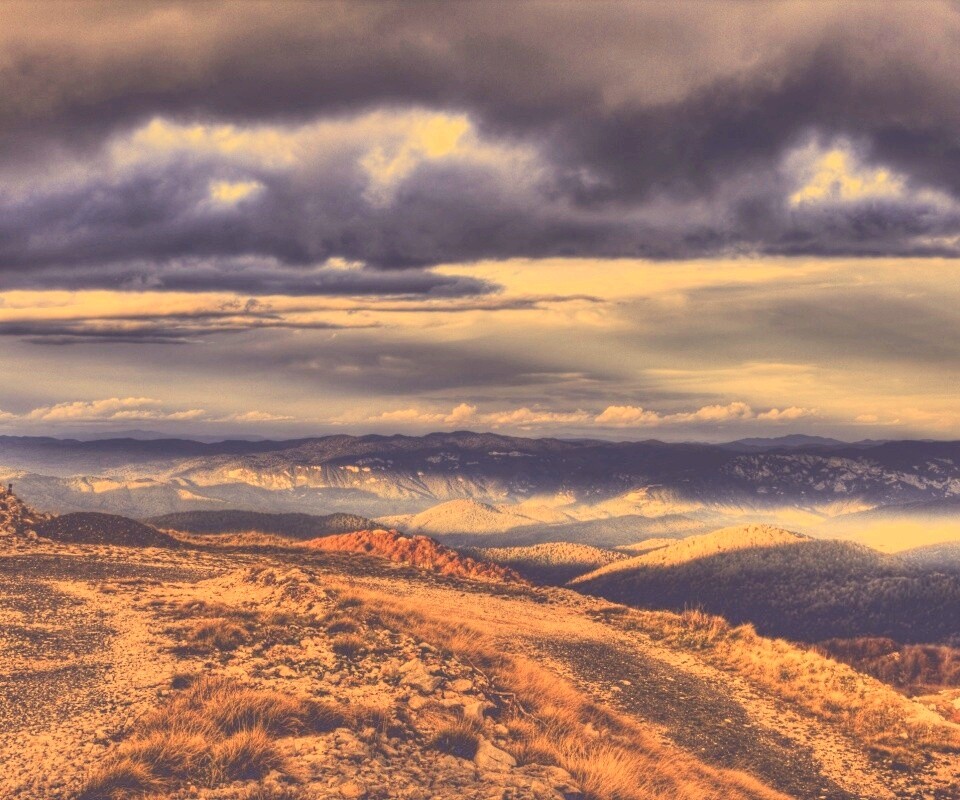 Горы в HDR обои