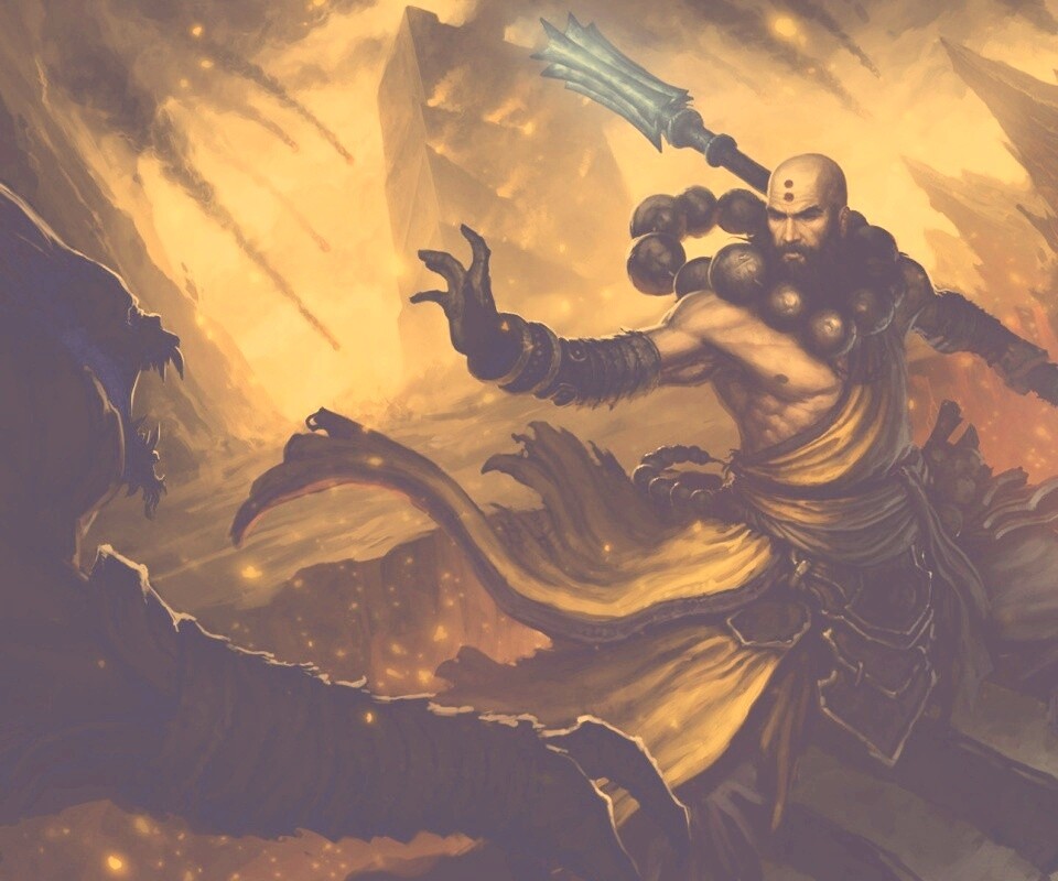 Монах из Diablo 3 обои