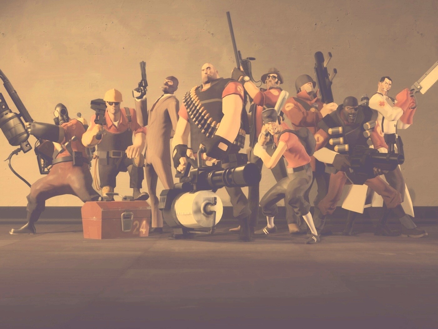 Герои игры Team Fortress 2 обои