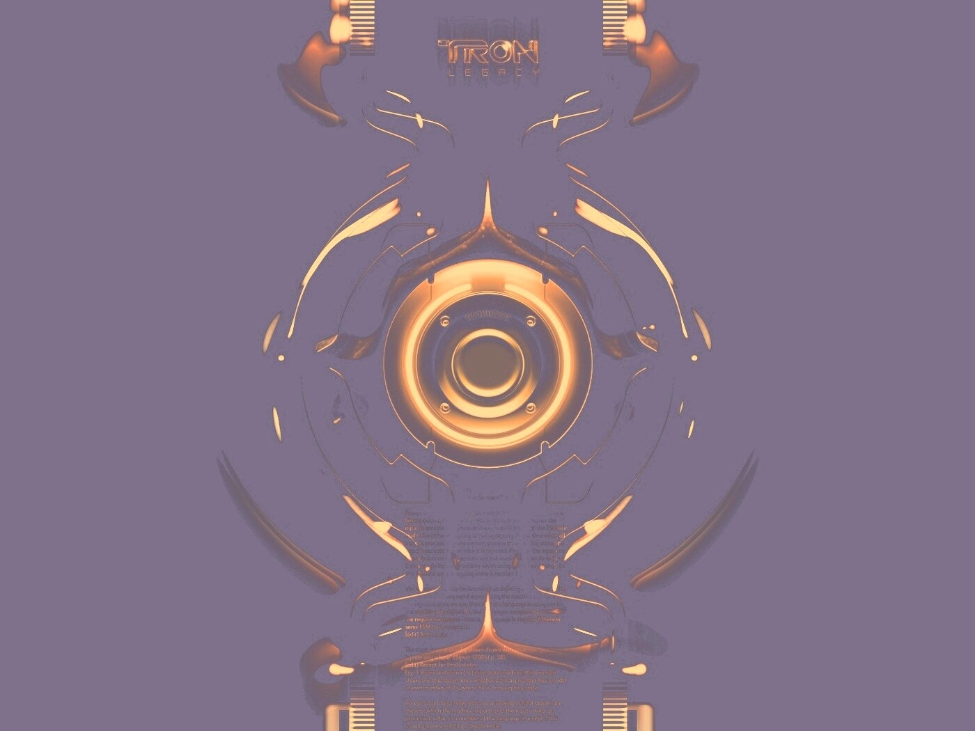 Tron Data Amber обои