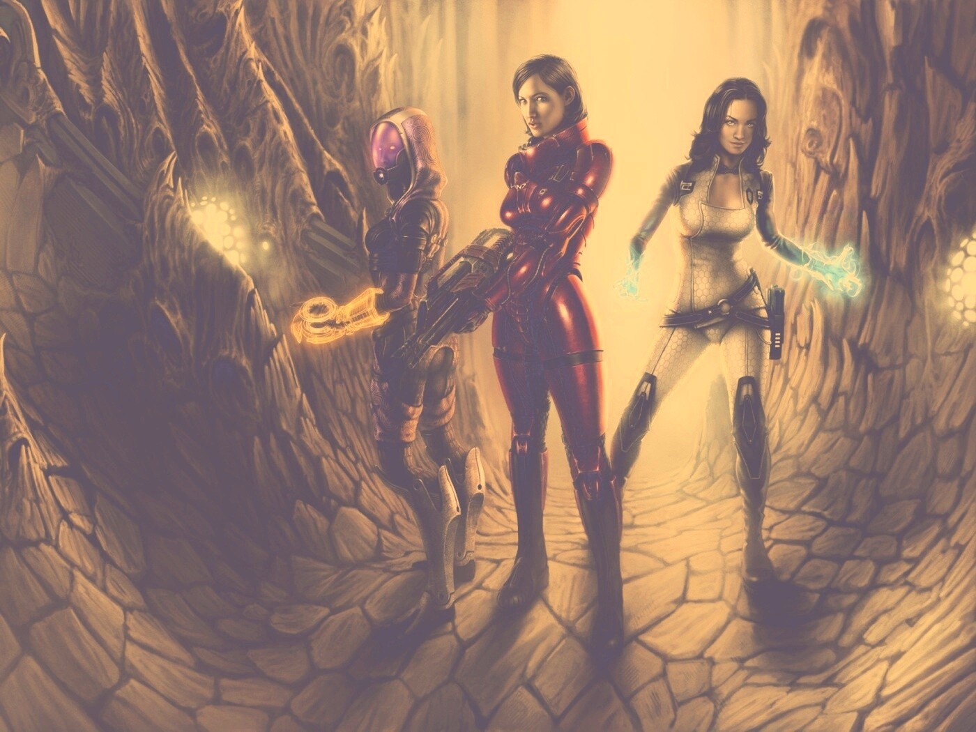Девушки mass effect обои