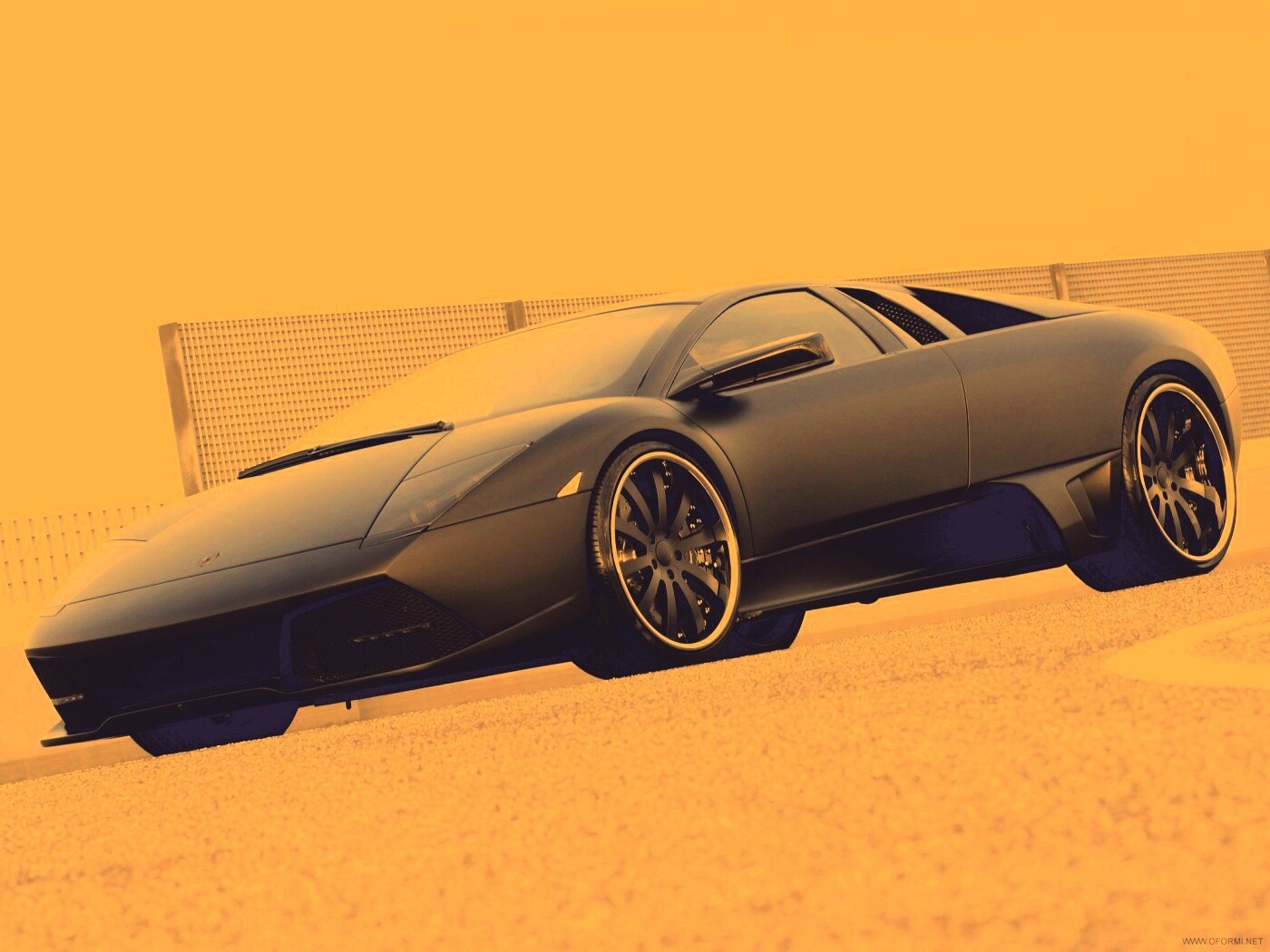 Lamborghini Reventon черного цвета обои