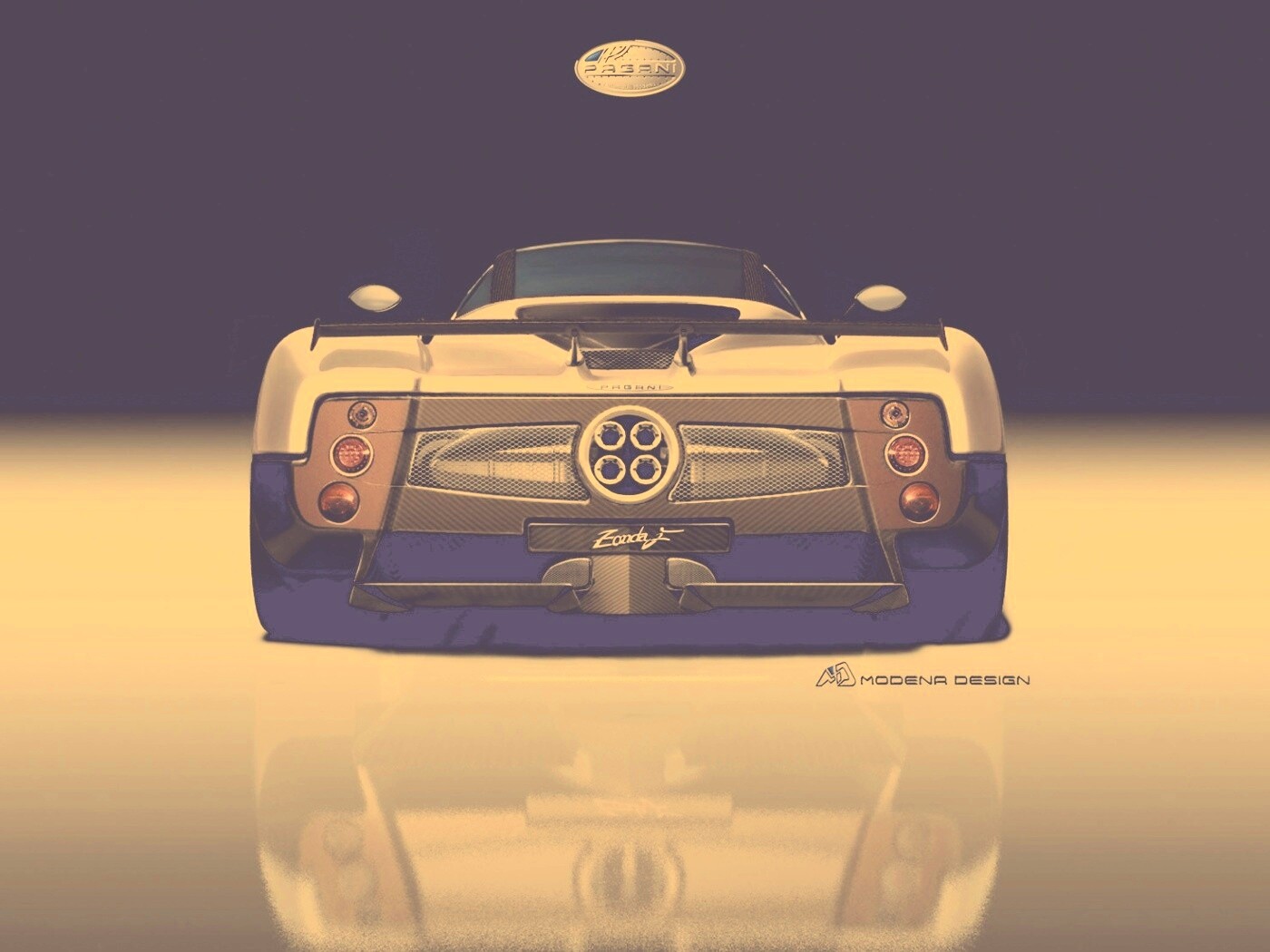 Pagani Zonda рендер обои