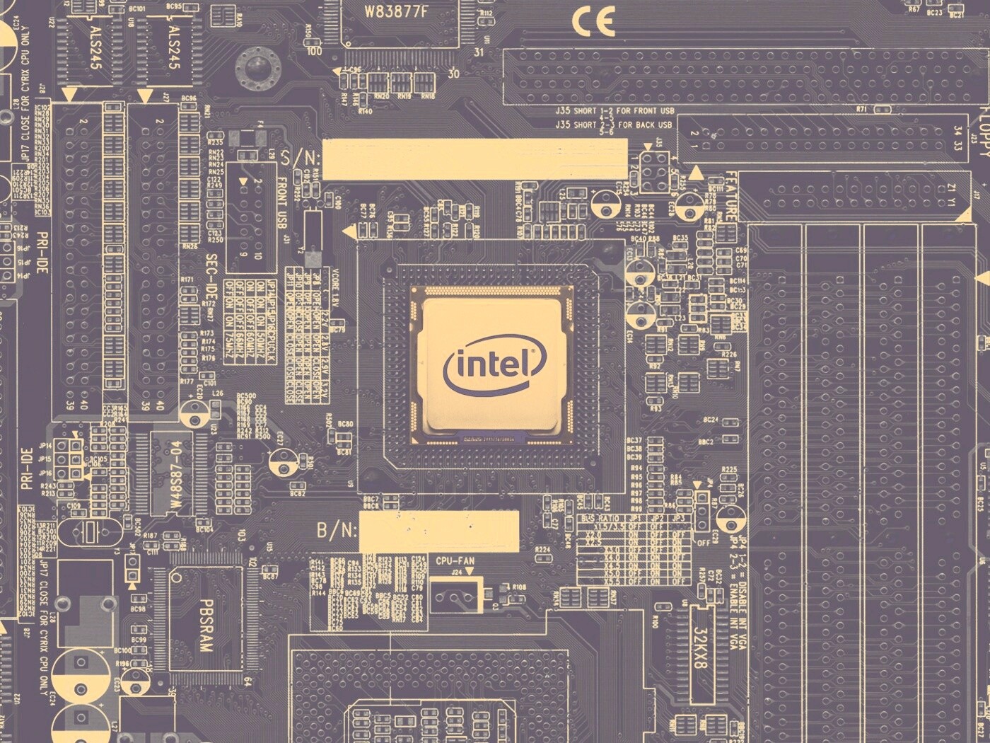 Процессор от Intel обои