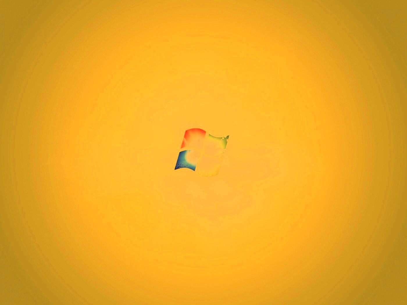 Сочный зеленый логотип Windows 7 обои