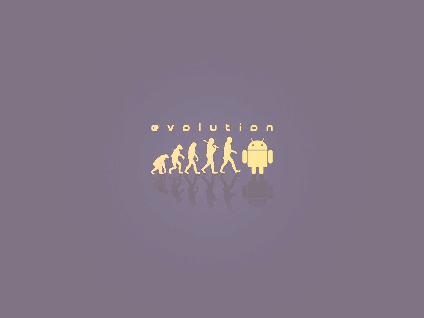 Эволюция по мнению Android обои