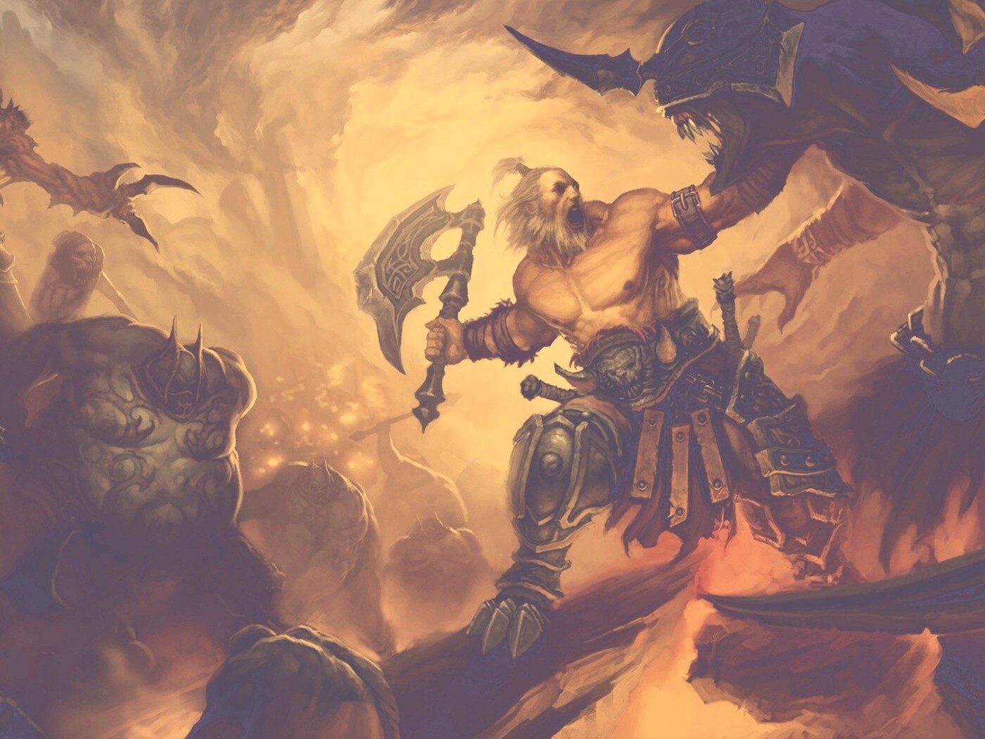 Варвар из Diablo 3 обои