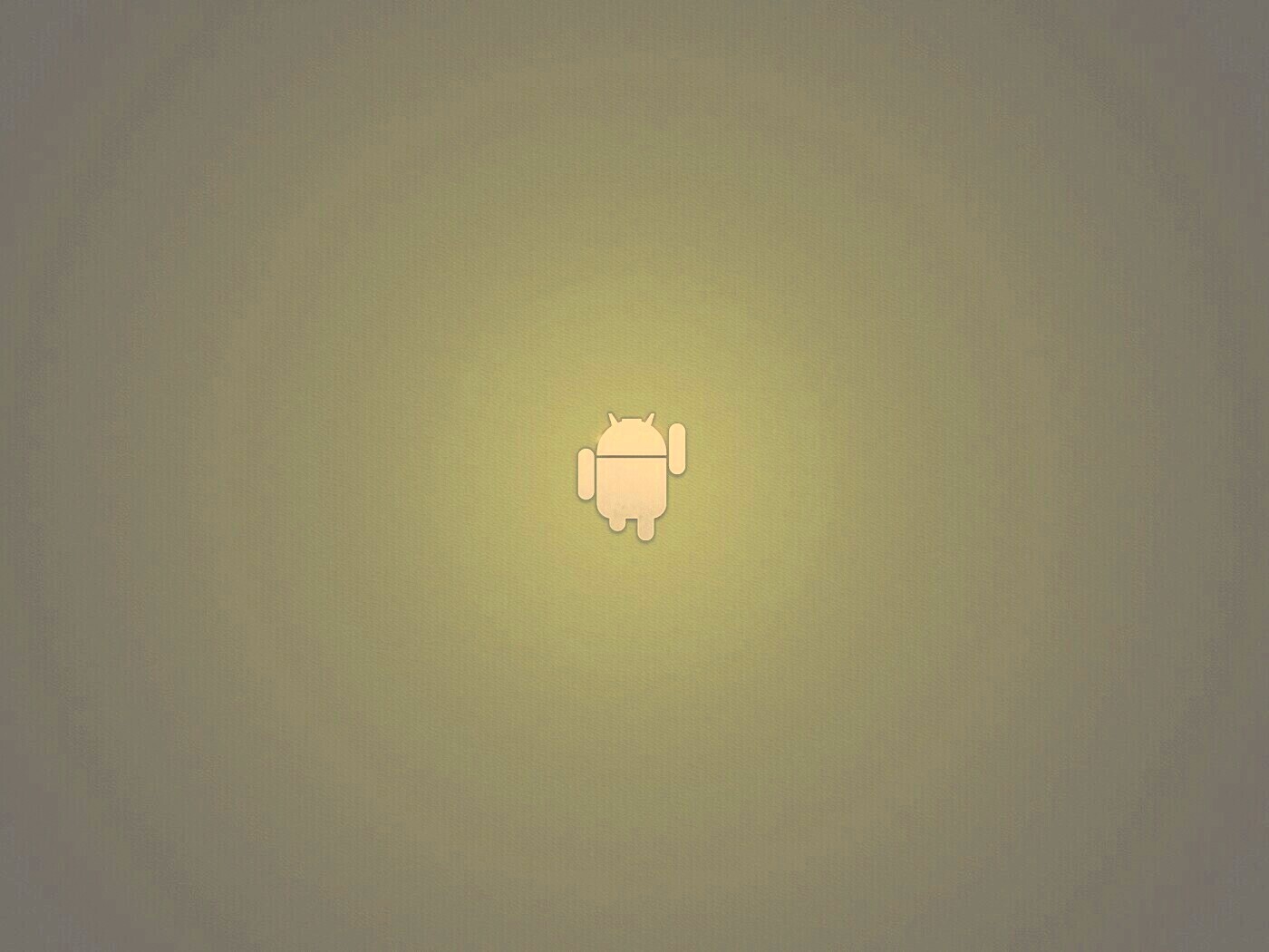 Логотип Android на зеленом фоне обои