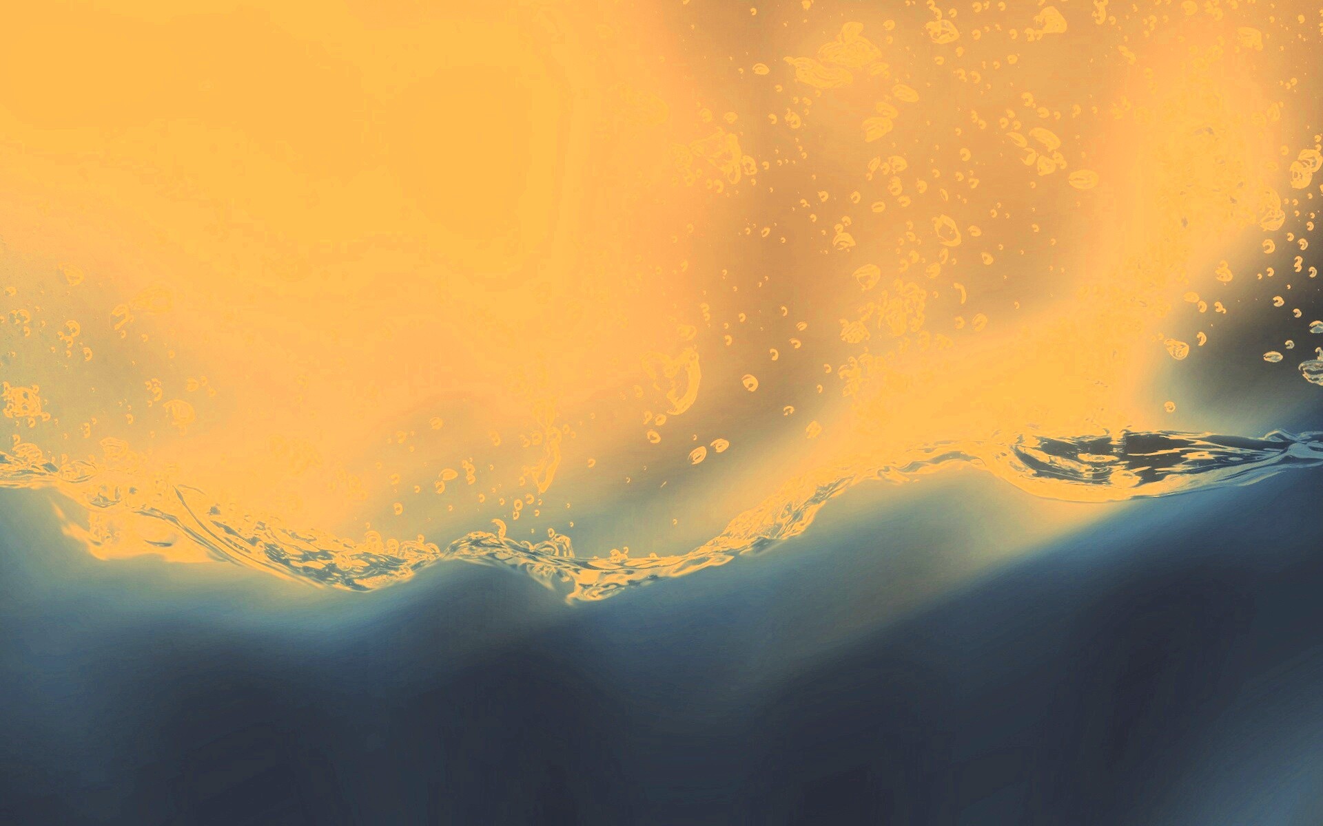 Пузырьки в воде обои