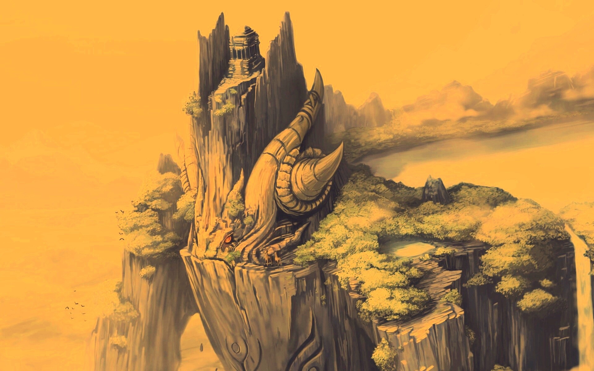 Храм на живой скале обои