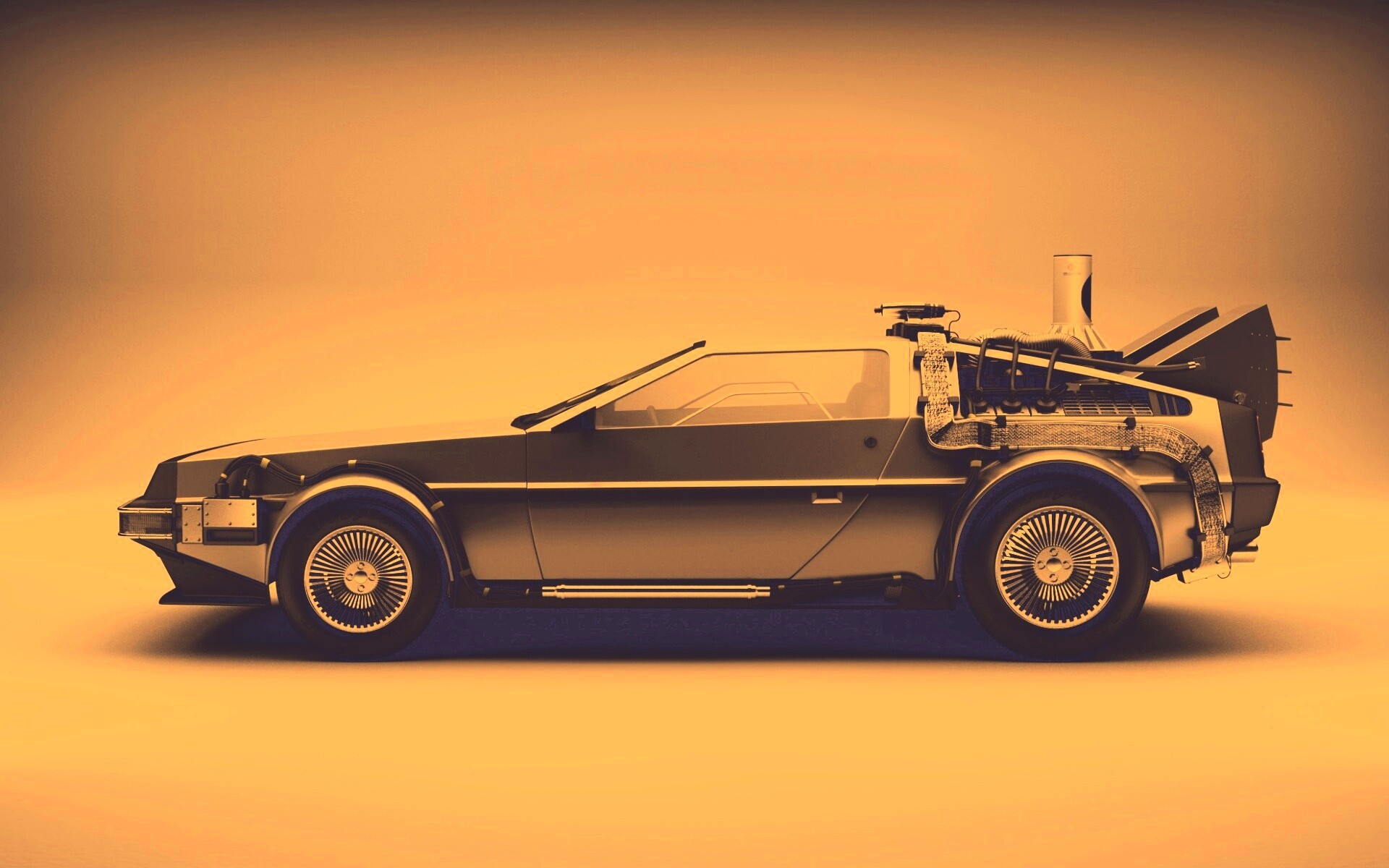 DeLorean машина времени обои