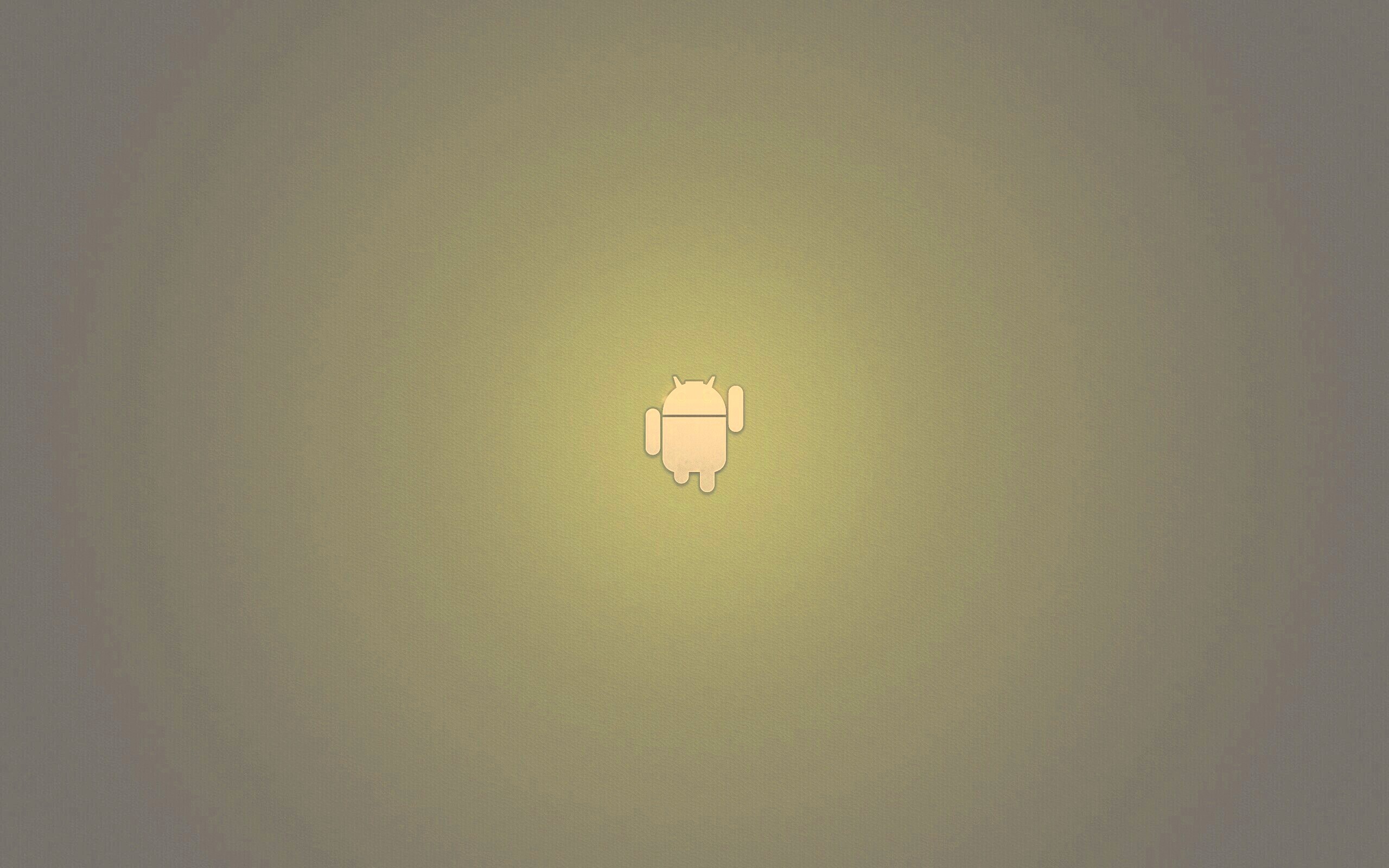 Логотип Android на зеленом фоне обои