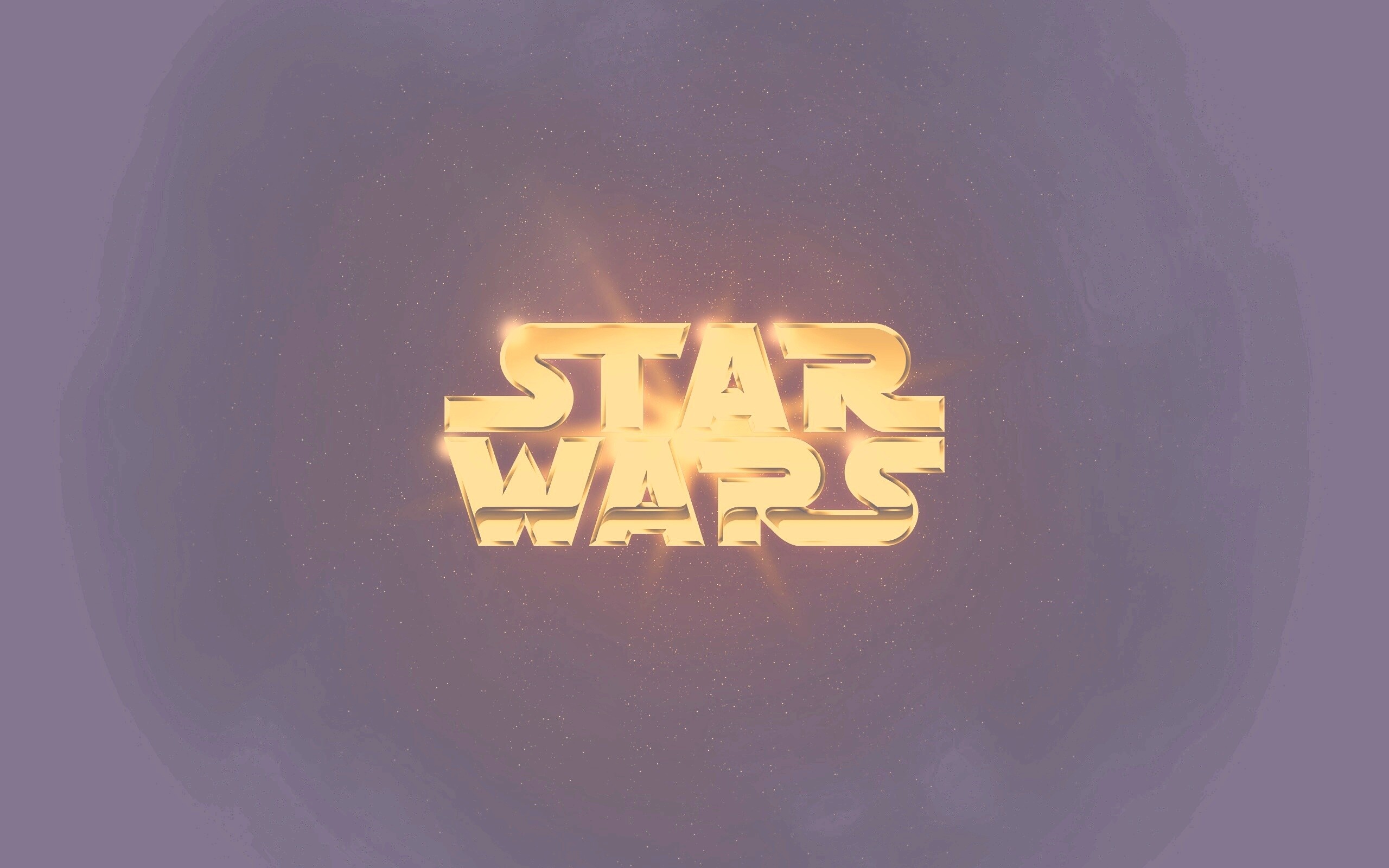 Золотой логотип Star Wars обои