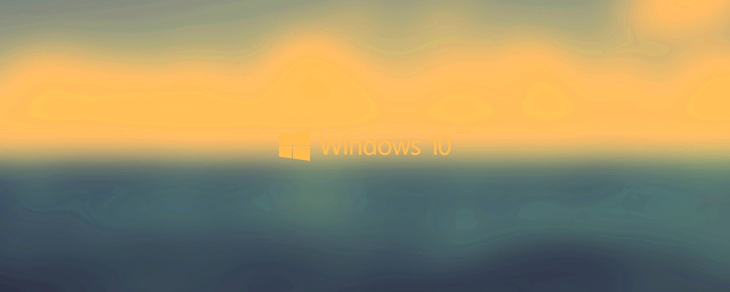 Windows 10 на синем фоне обои