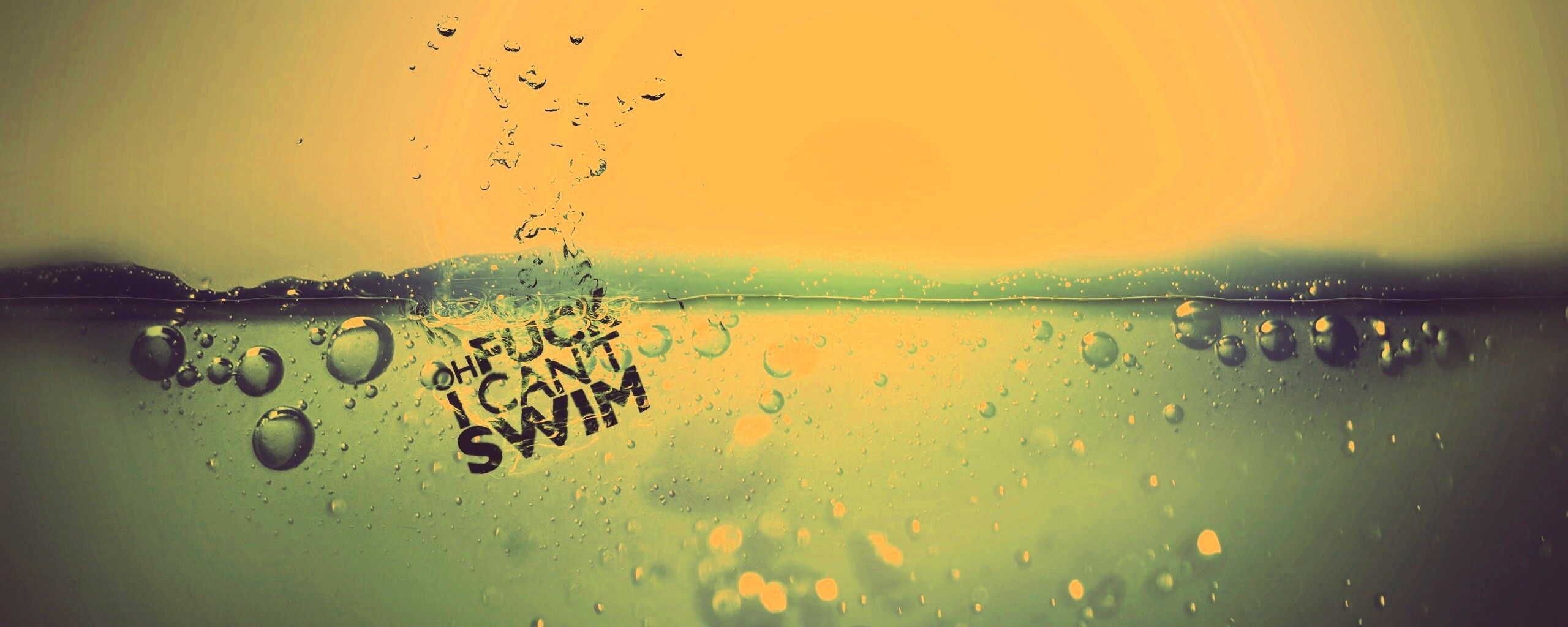 Oh fuck i cant swim обои