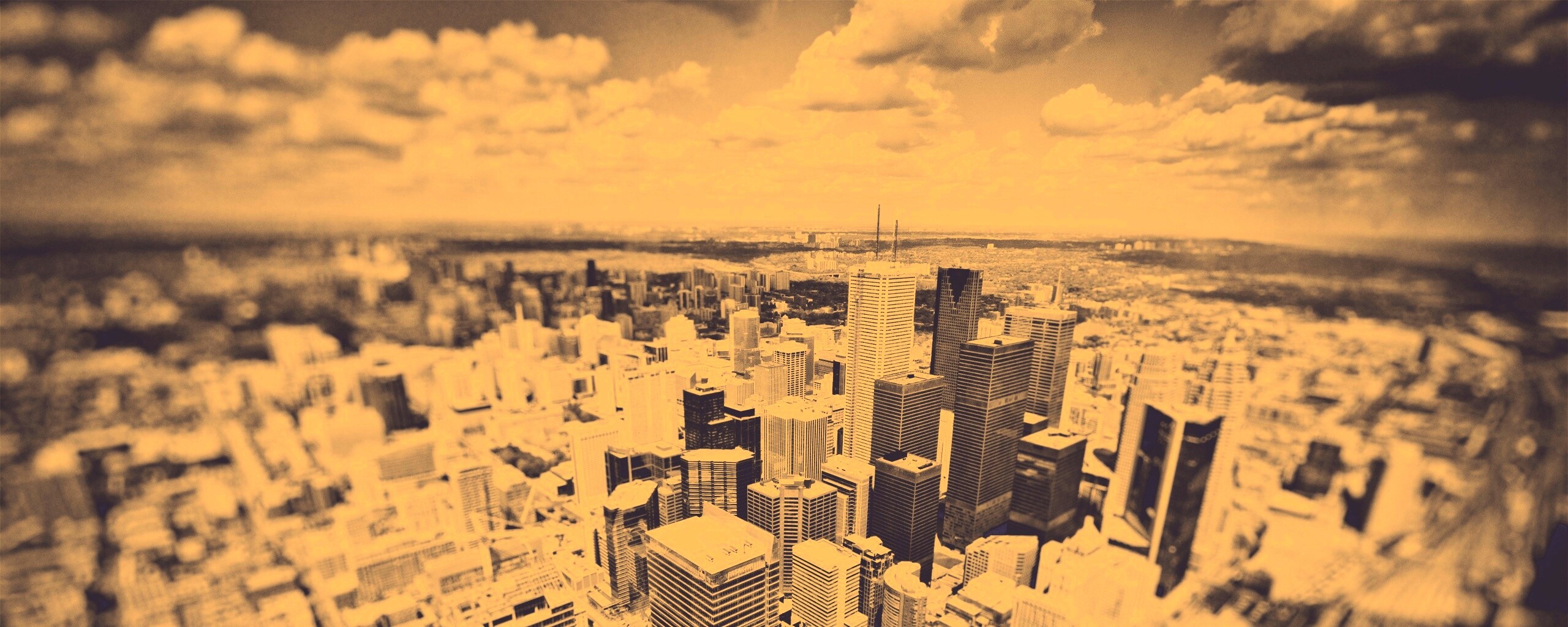 ЧБ фото города обои