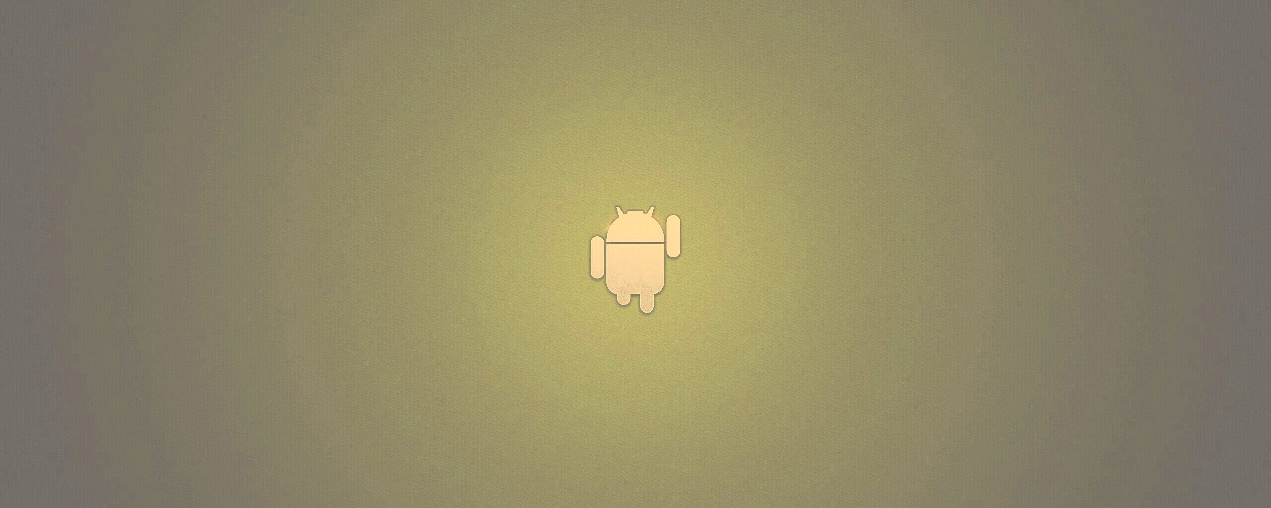 Логотип Android на зеленом фоне обои