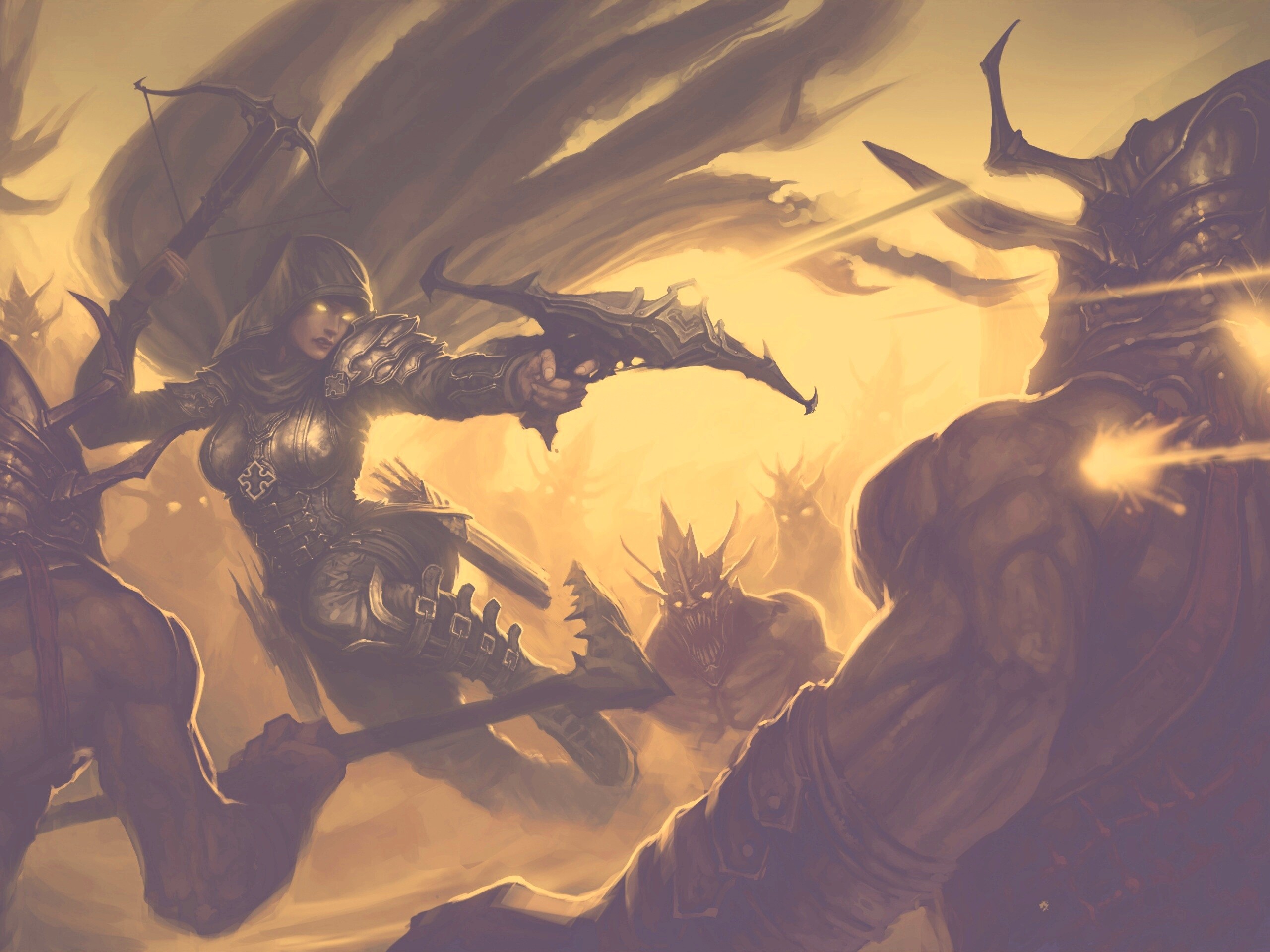 Охотник на демонов из Diablo 3 обои