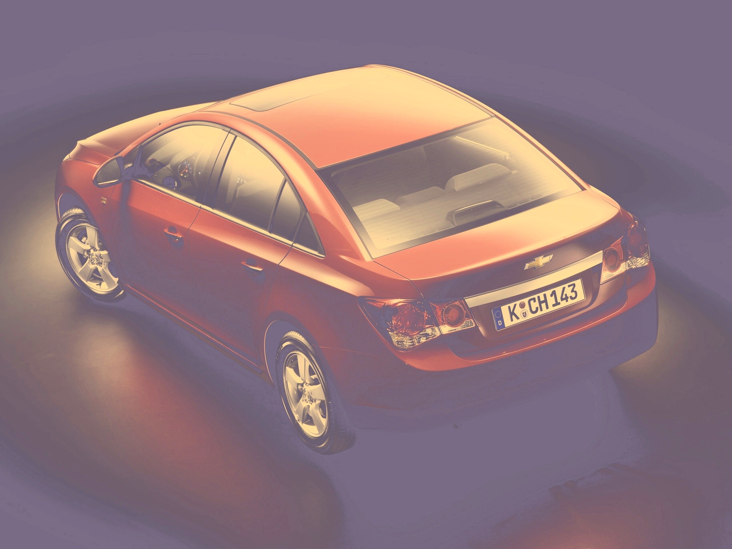 Шевроле Cruze красного цвета обои