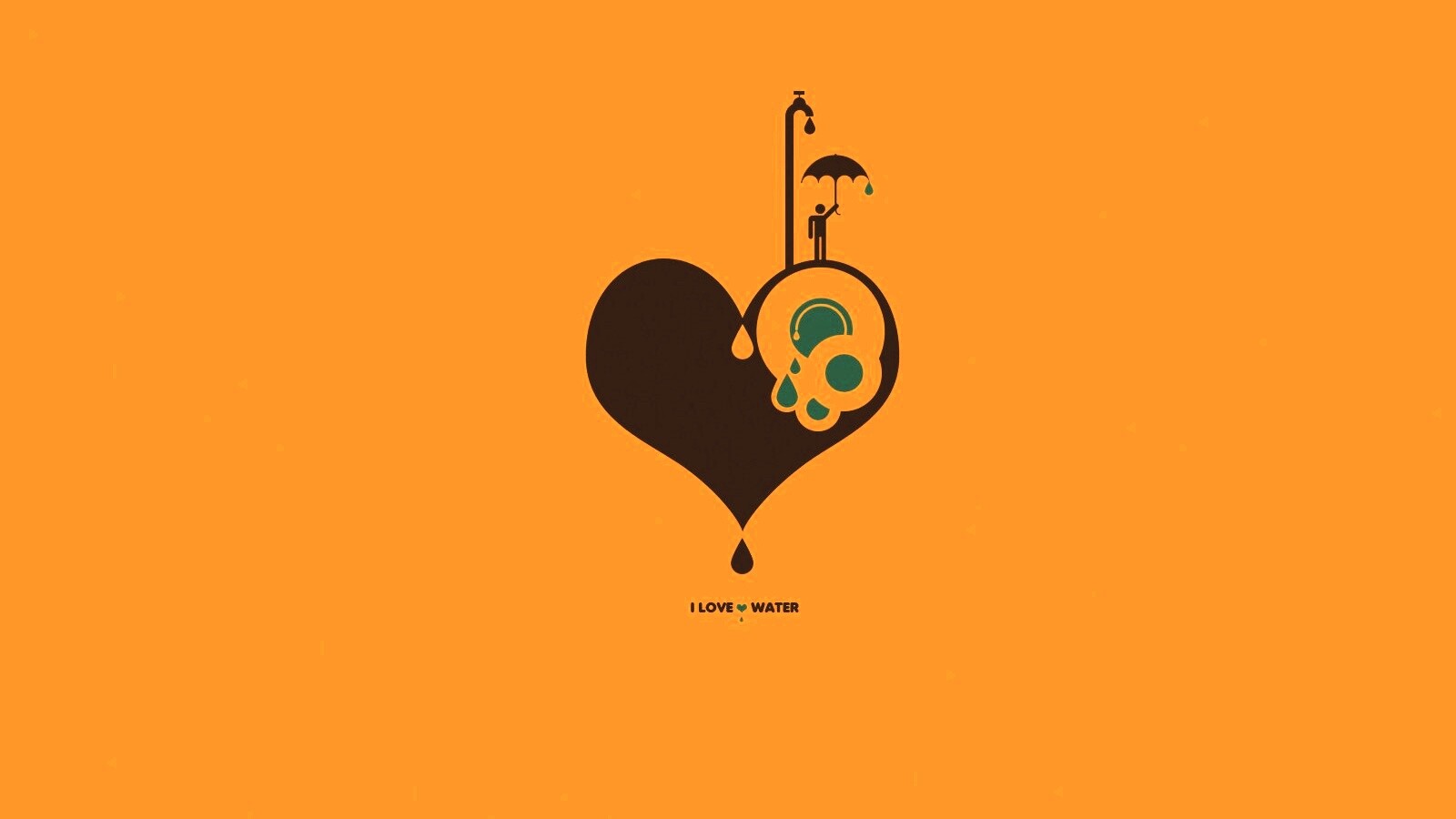 I love water обои