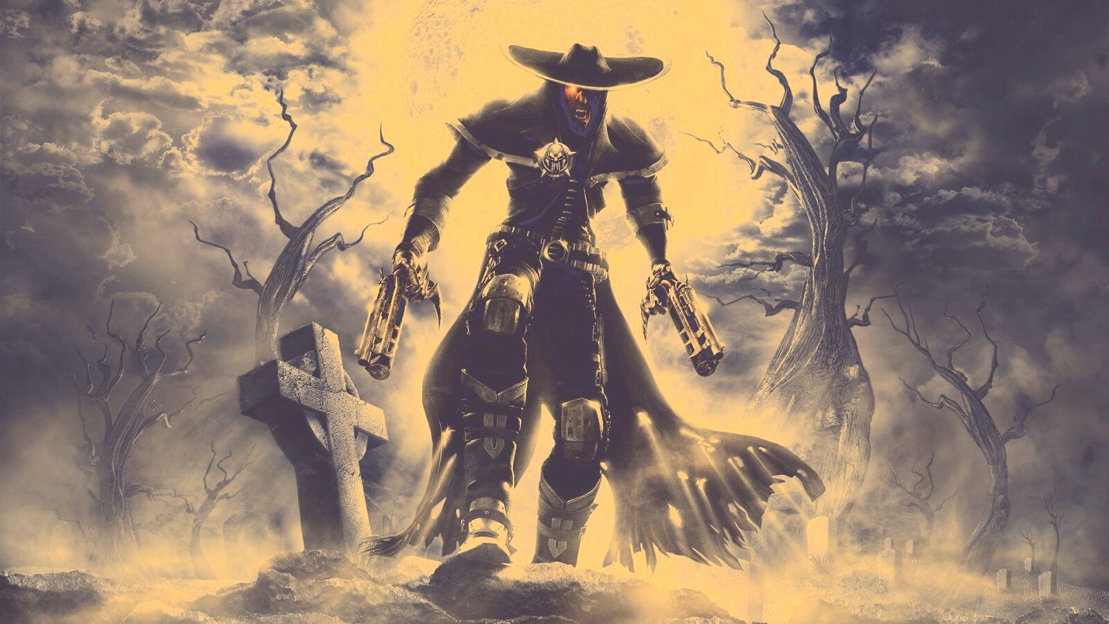 Мертвец с пистолетами обои