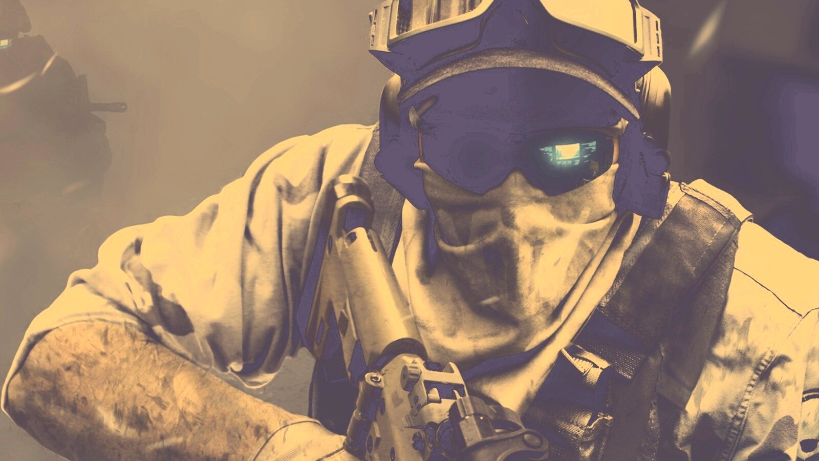Боец в маске обои