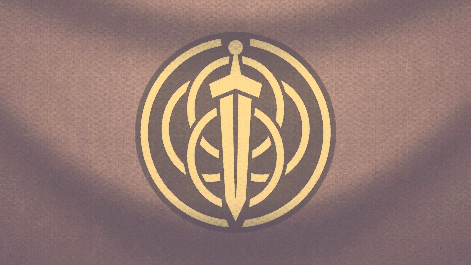 Меч на фоне колец обои