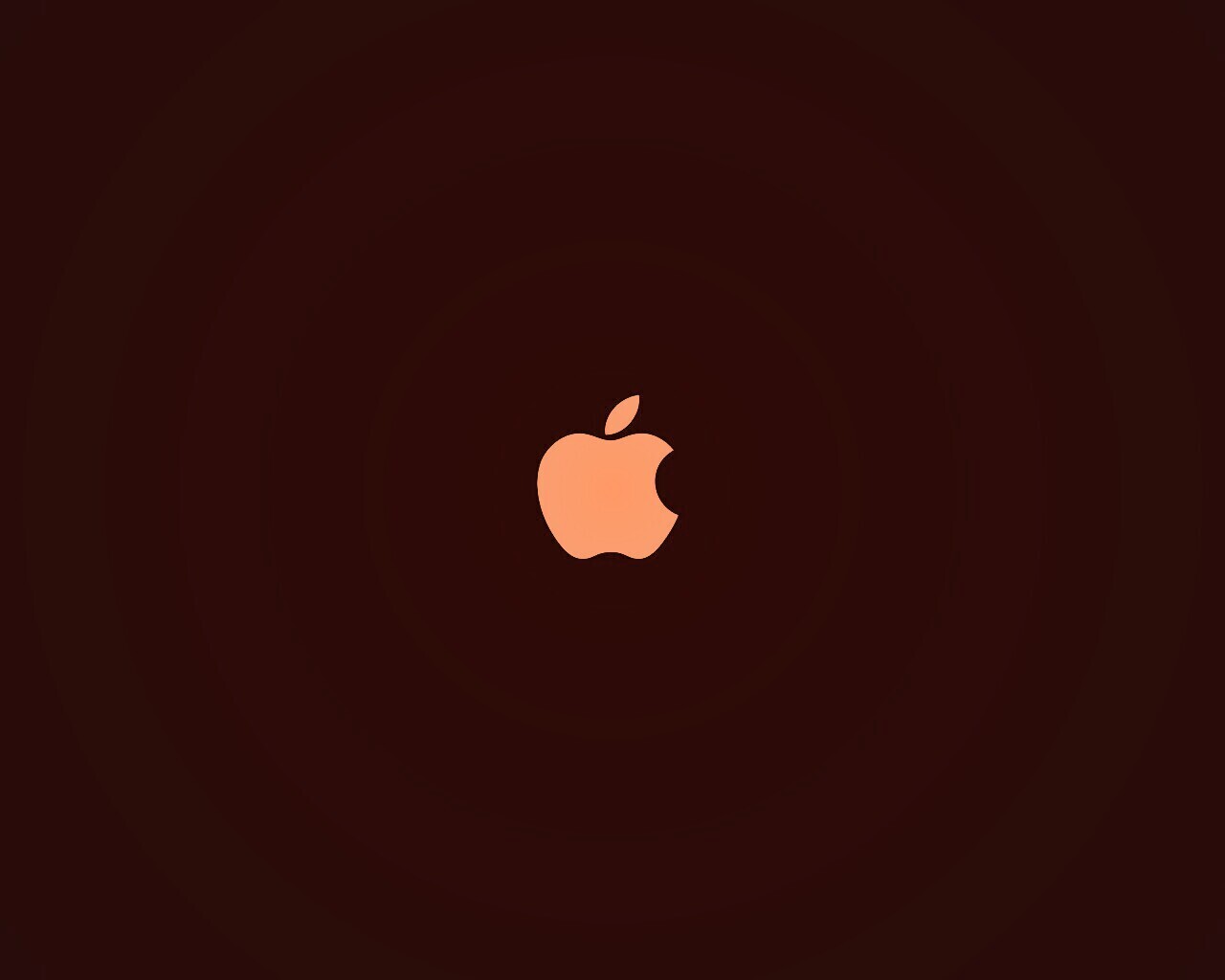 Логотип Apple на черном фоне обои