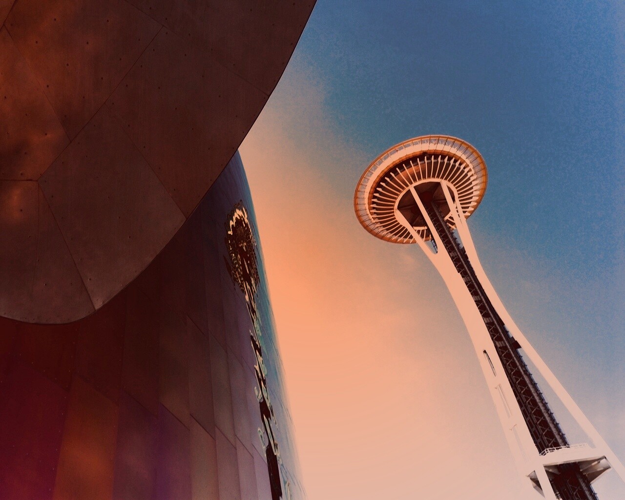 Space Needle Tower обои