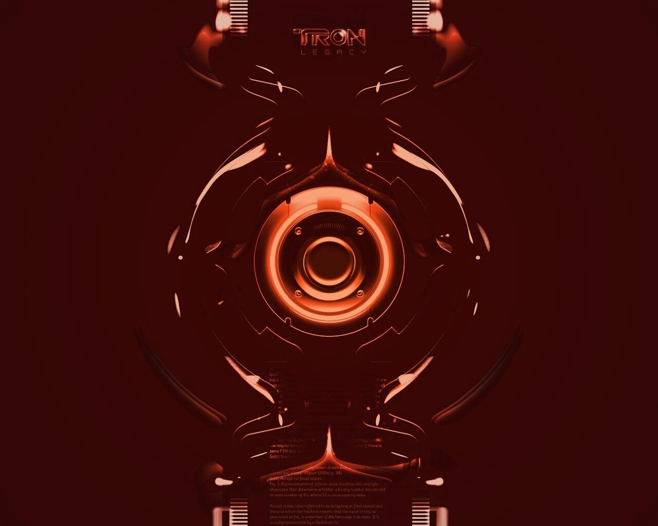 Tron Data Amber обои
