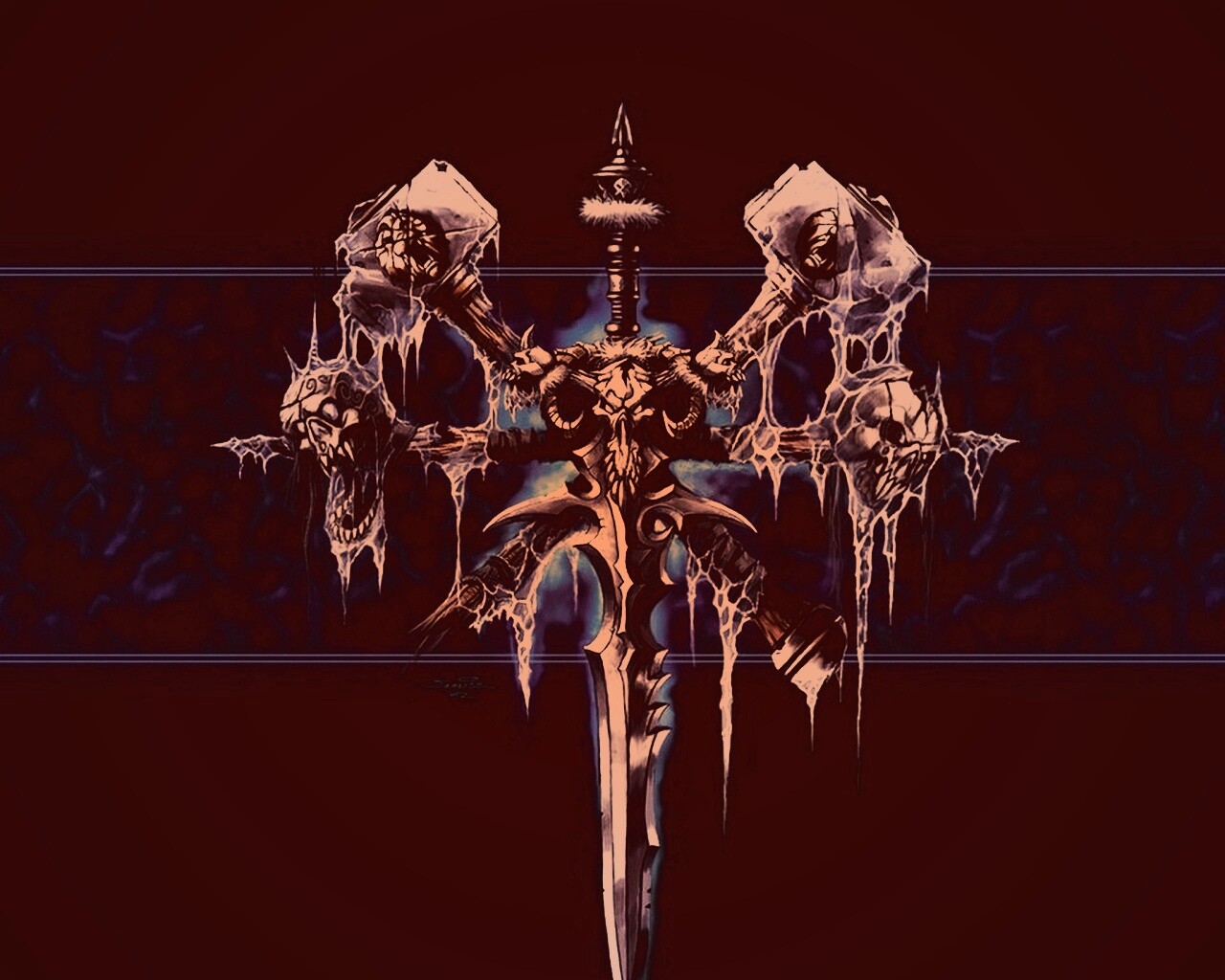 Логотип WarCraft Frothen Throne обои