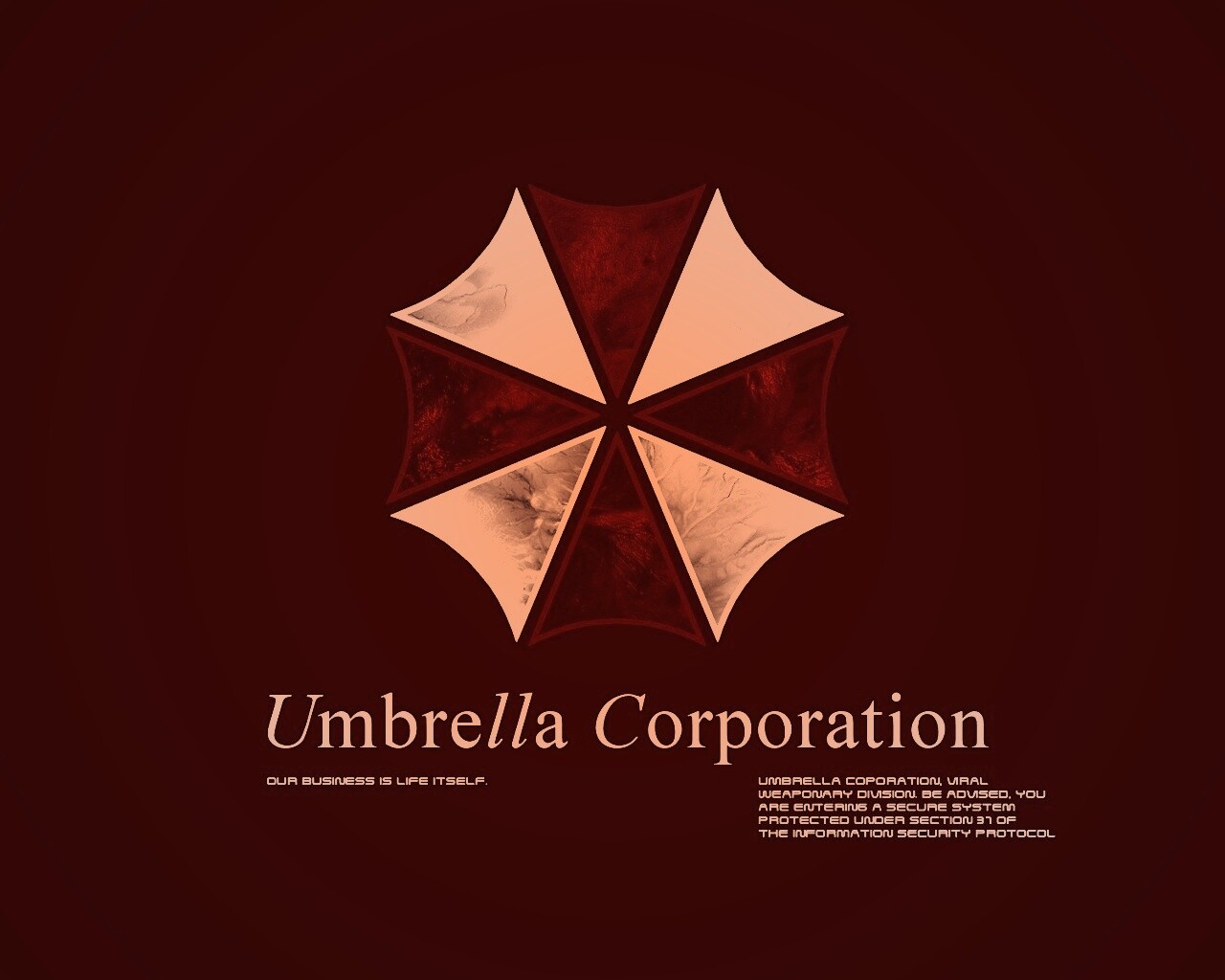 Логотип корпорации Амбрелла (Umbrella corp) обои
