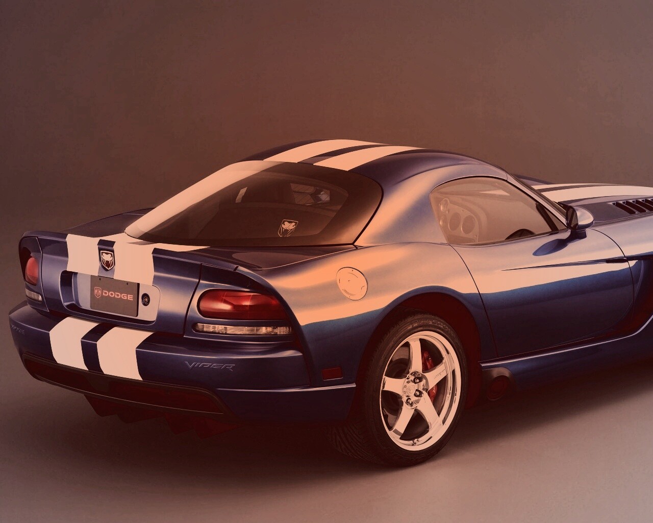 Синий Dodge Viper обои
