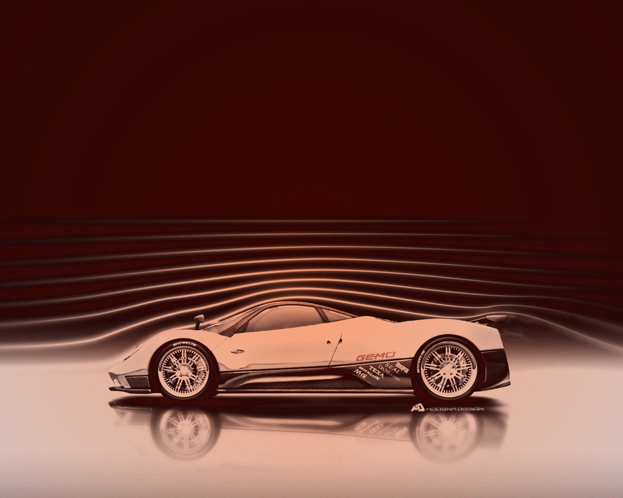 Аэродинамика Pagani Zonda обои