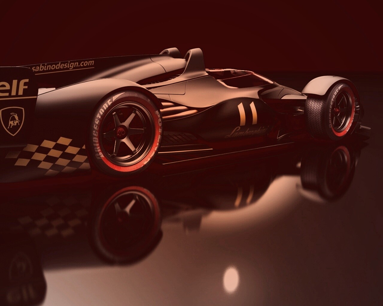 Болид Lamborghini обои