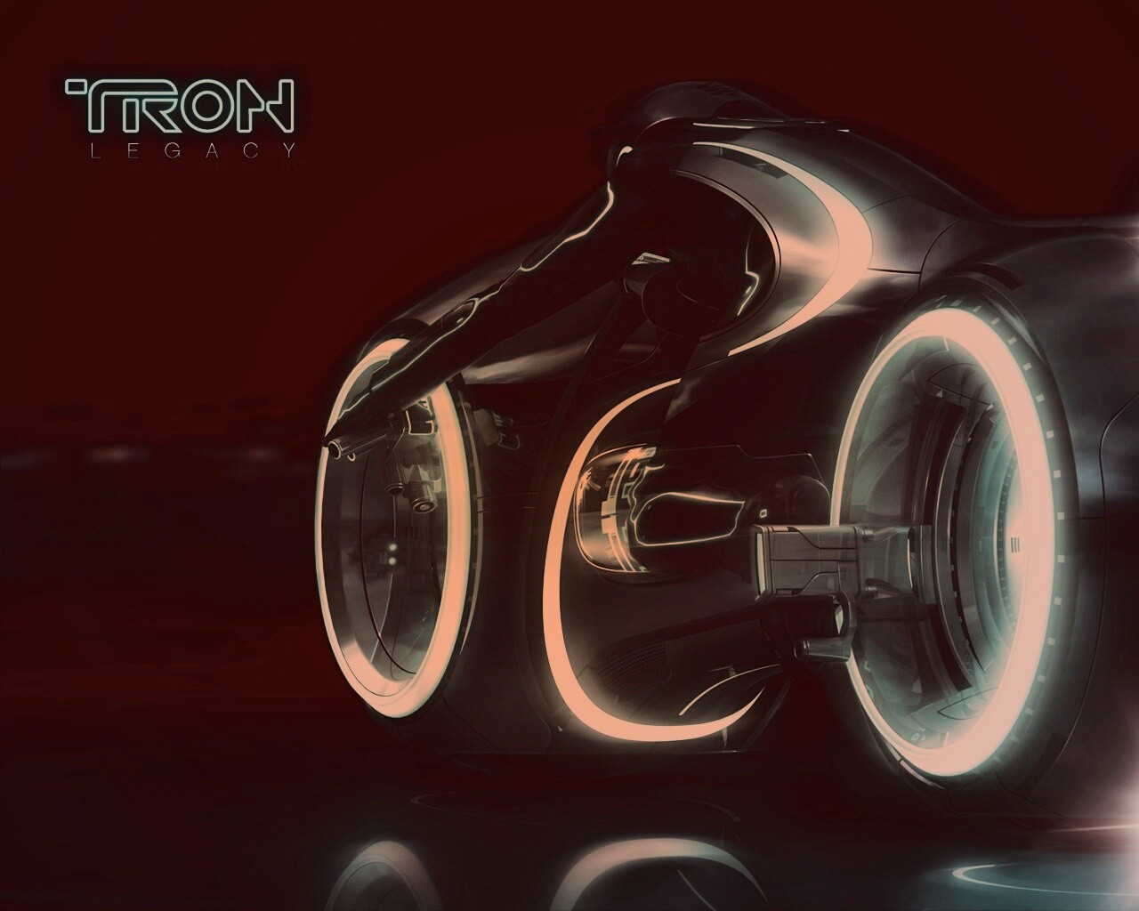 Светоцикл из TRON обои