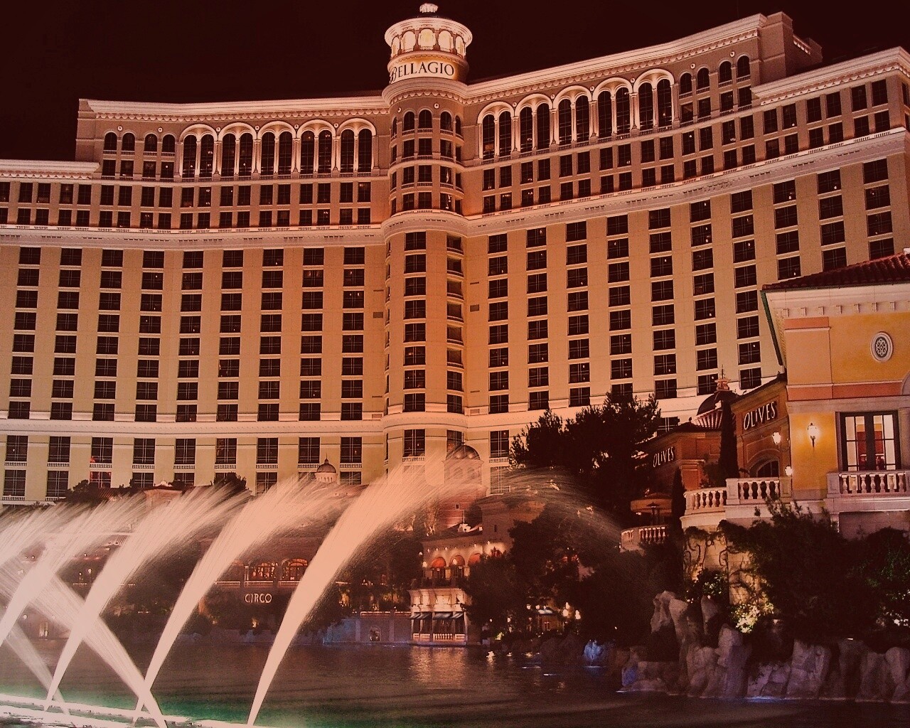 Казино Bellagio в Лас-Вегасе обои