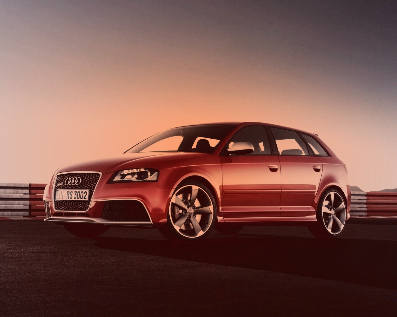 Фотосессия Audi RS3 на треке обои
