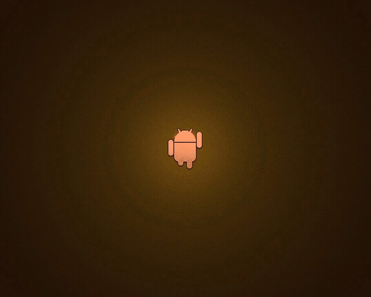Логотип Android на зеленом фоне обои