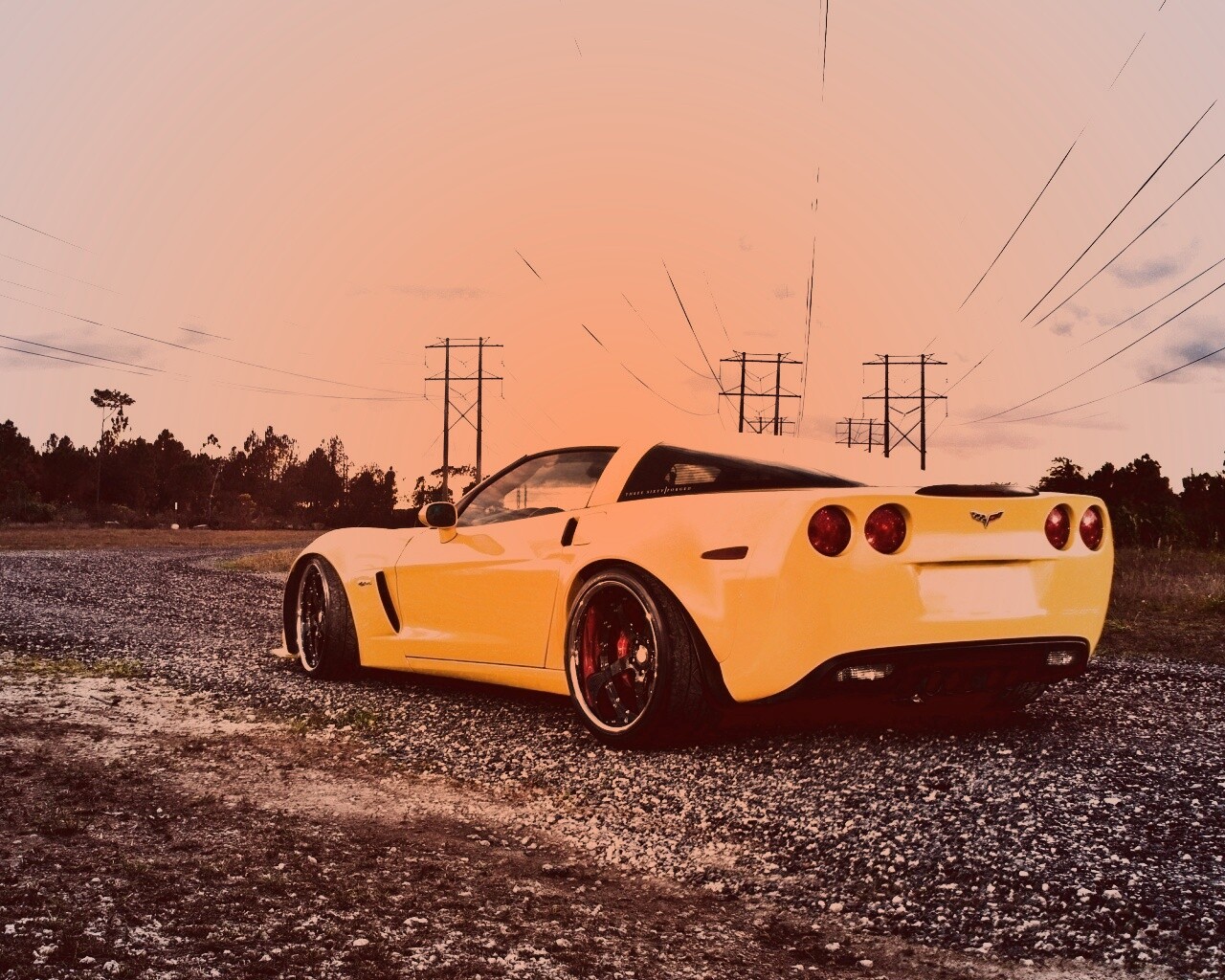 Chevrolet corvette обои