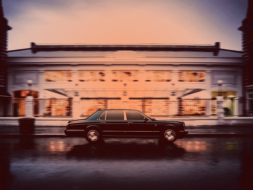 Бентли в городе обои