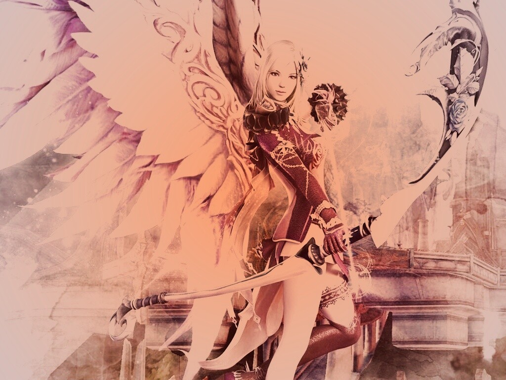 Эльфийка лучница из Aion обои