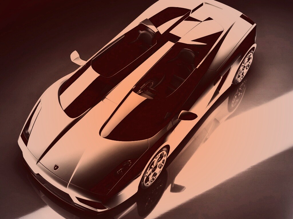 Светло-серый Lamborghini обои