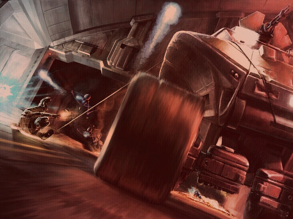 Погоня в Halo обои