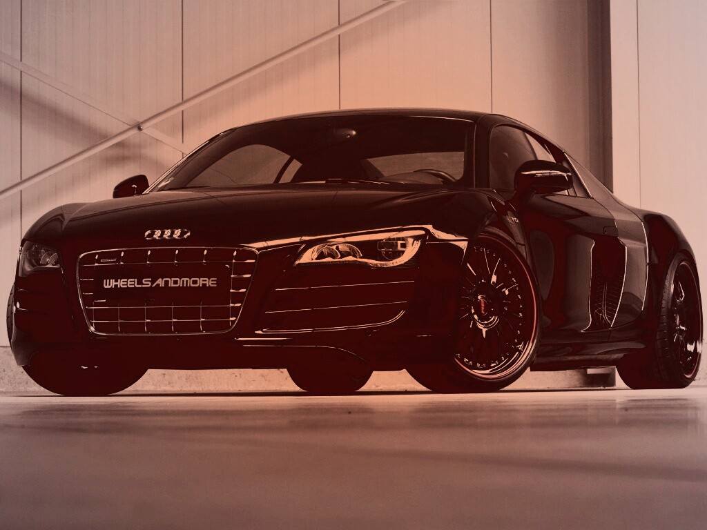 Audi черного цвета обои