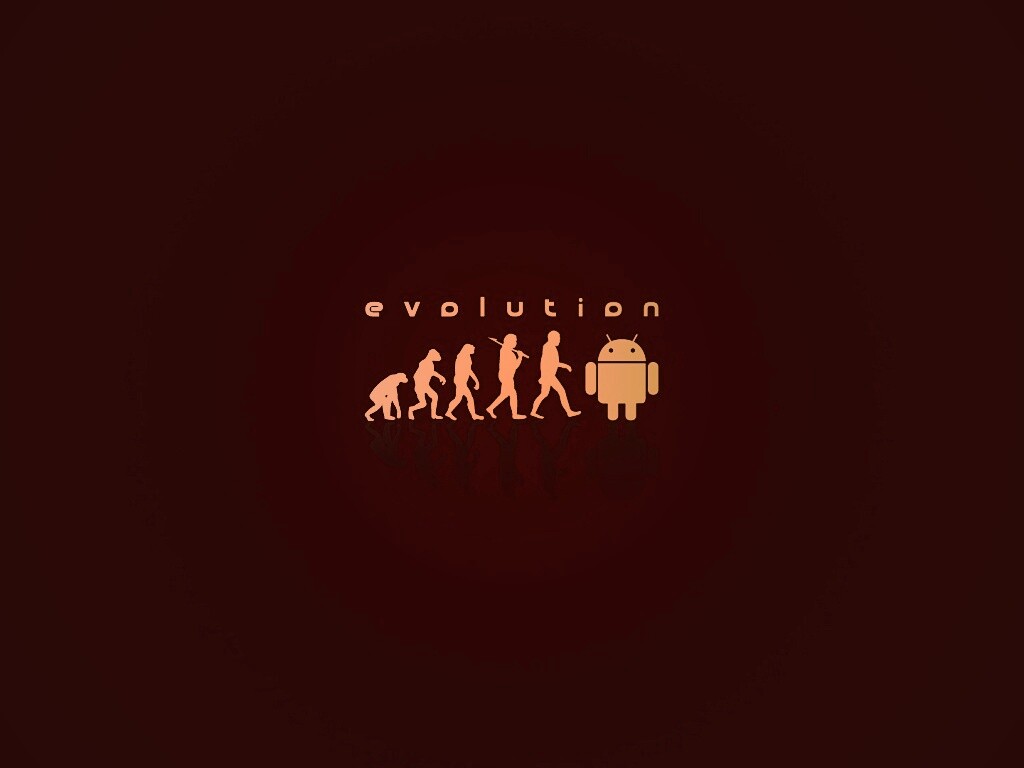 Эволюция по мнению Android обои