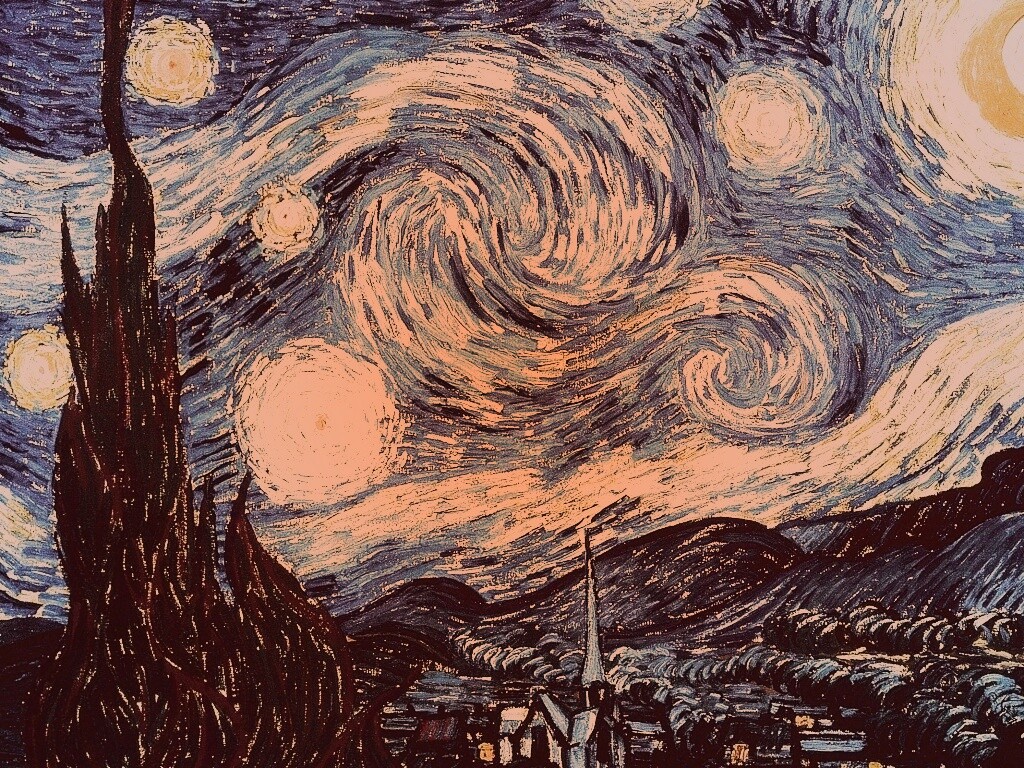 Рисунок города маслом обои