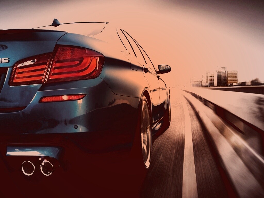 BMW F10 на повроте обои